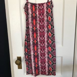 Snakeskin bodycon dress